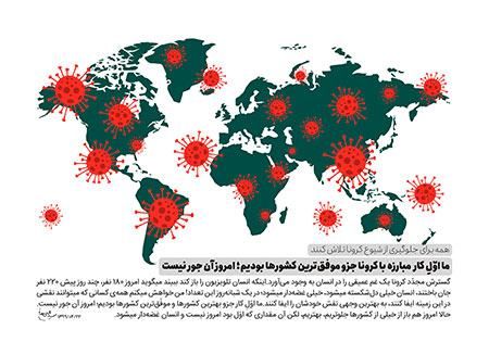 همه برای جلوگیری از شیوع کرونا تلاش کنند + PSD