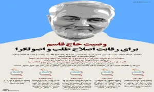 اینفوگرافیک | وصیت حاج قاسم برای رقابت اصلاح طلب و اصولگرا