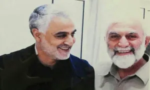 سردار شهید حاج قاسم سلیمانی و شهید همدانی