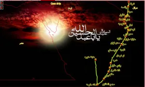 مسیر کاروان امام حسین علیه السلام از مکه تا کربلا