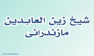 شیخ زین العابدین مازندرانی,گنجینه تصاویر ضیاءالصالحین