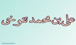 علی بن محمد تنوخی,ادیب و شاعر مشهور,نویسنده معروف,شاعر مشهور,ادیب مسلمان,گنجینه تصاویر ضیاءالصالحین