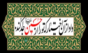 داد از آن اختیار که تو را از حسین علیه السلام جدا کند