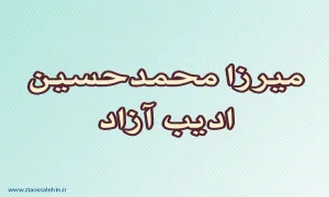 میرزا محمدحسین ادیب آزاد,ادیب آزاد,شاعر مشهور,شاعر معاصر,ادیب و شاعر مشهور,گنجینه تصاویر ضیاءالصالحین