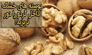 پوسته های خشک داخل گردو را دور نریزید