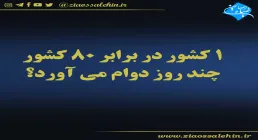 1 کشور در برابر 80 کشور چند روز دوام می آورد؟