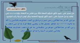 عکس نوشته حدیث/ تحمّل بداخلاقی همسر