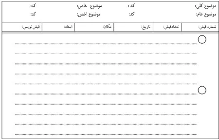 نمونه فیش منبر