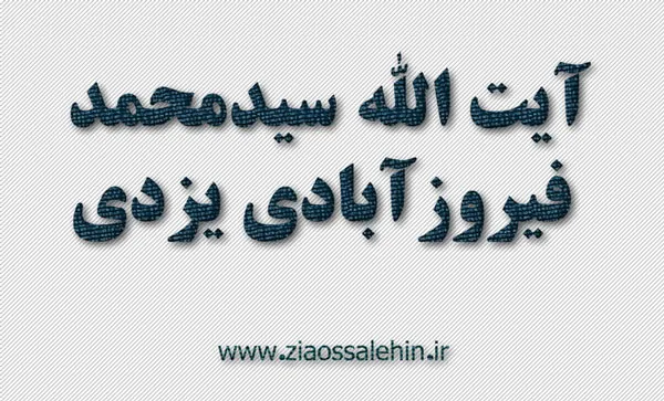 آیت الله سیدمحمد فیروزآبادی یزدی,عالم دینی,عالم ربانی,گنجینه تصاویر ضیاءالصالحین